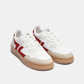 Baskets véganes blanches et bordeaux - Bêta B2 lava